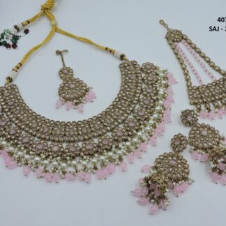 PRIMIUM QUALITY MEHNDI POLISH NECKLACE SET
