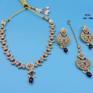 MEHNDI POLISH NECKLACE SET