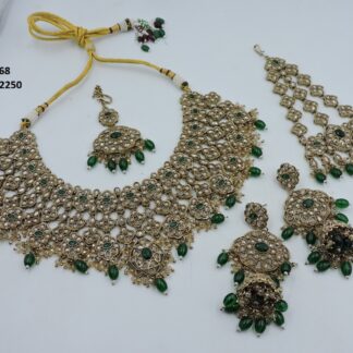 PRIMIUM QUALITY MEHNDI POLISH NECKLACE SET