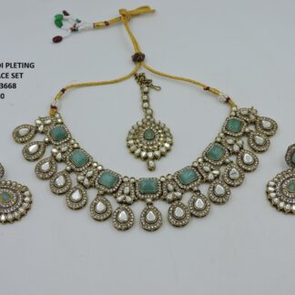 PRIMIUM QUALITY MEHNDI POLISH NECKLACE SET