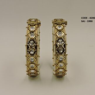 PRIMIUM ANTIQUE KUNDAN BANGLES