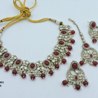 PREMIUM QUALITY MEHNDI POLISH NECKLACE SET
