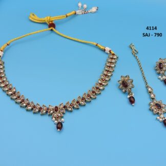 MEHNDI POLISH NECKLACE SET